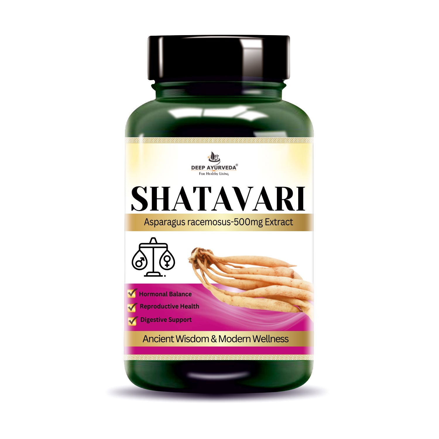 Shatavari Vegan Capsule 10:1 Root Extract | Support Women&rsquo;s 