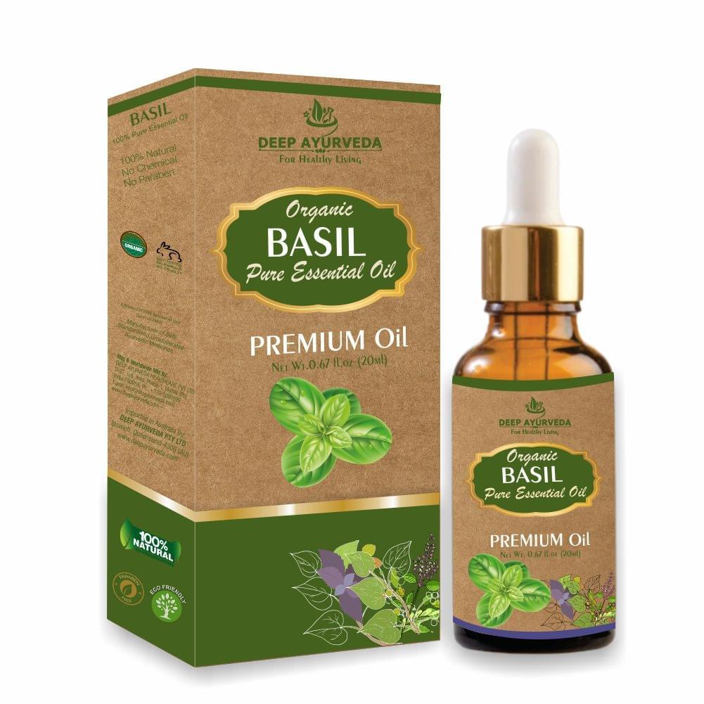 Basil Pure Essential Oil Ocimum basilicum 20ml