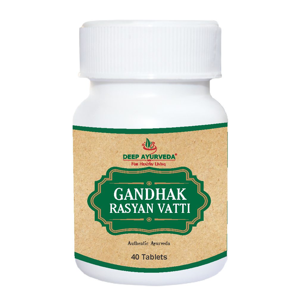 Gandhak Rasayan Vati Classical Ayurveda By Deep Ayurveda 40 Tablet