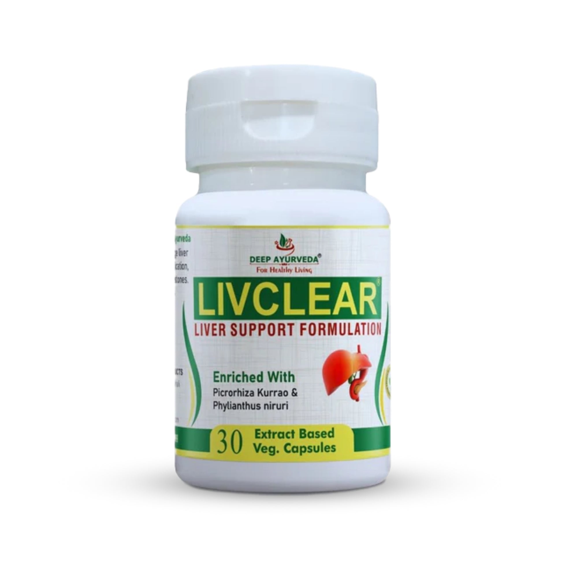 LivClear Vegan Capsule for Liver Support | Detox & Cleanse - Deep Ayurveda India