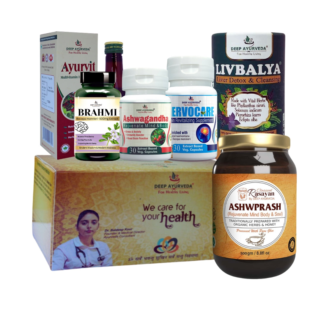 Alzheimer's Management Ayurvedic Pack for 30 Days - Deep Ayurveda India