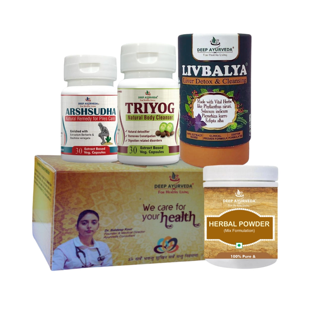 Anal Fissure Ayurvedic Management 30 Days Pack - Deep Ayurveda India