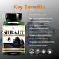 Shilajit Vegan Capsule With Higher Percentage of Fulvic Acid for Stamina & Testosterone-500mg - Deep Ayurveda India