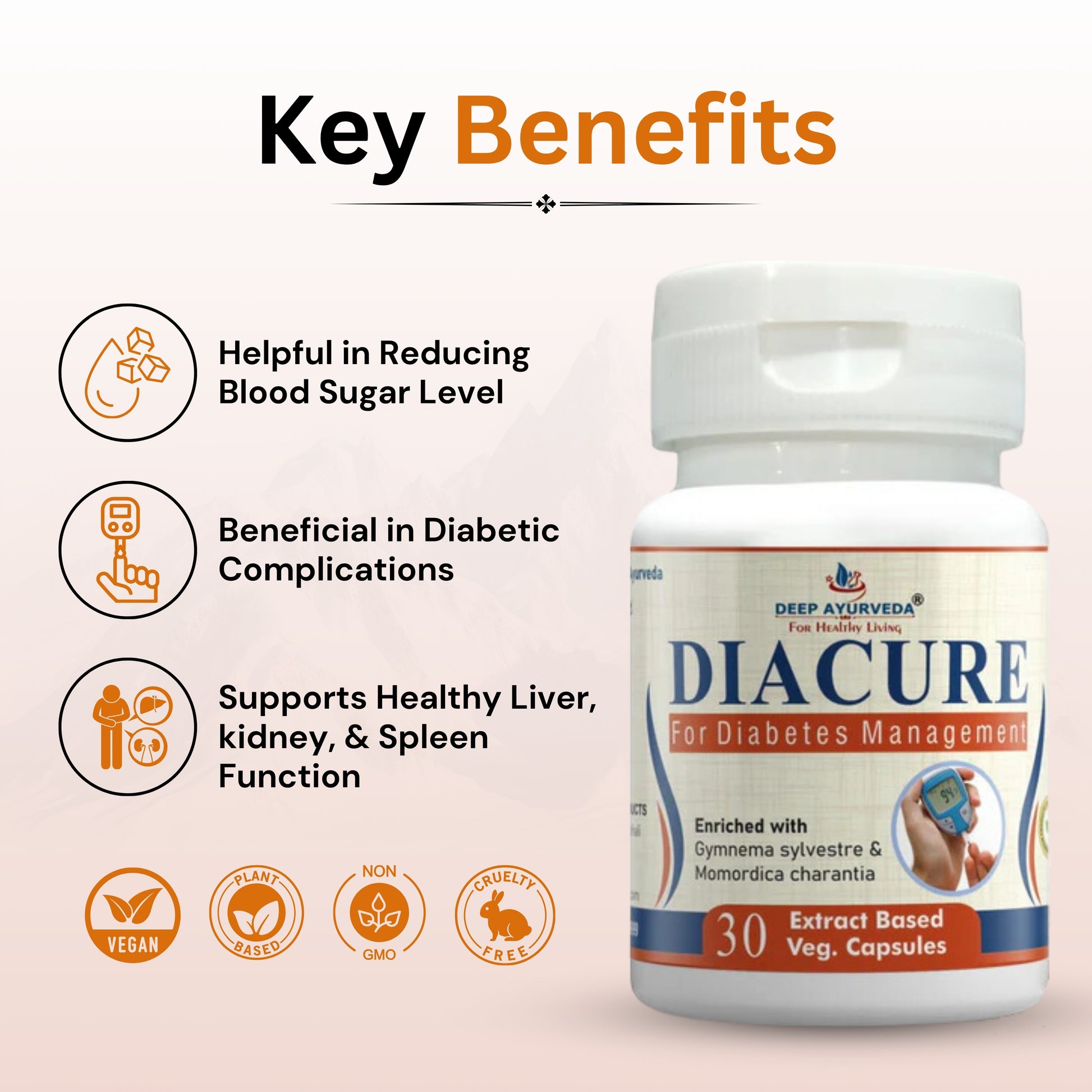 Diacure | Vegan Capsule - Deep Ayurveda India