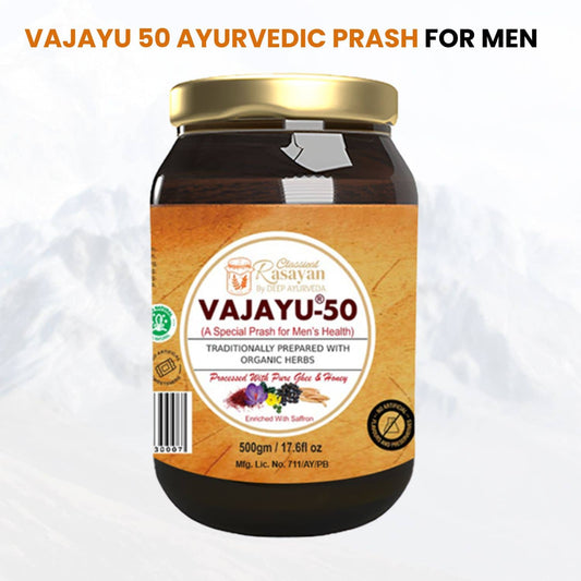 Vajayu® 50 Ayurvedic Superfood for Men’s Health | Boost Strength, Energy, & Stamina - Deep Ayurveda India