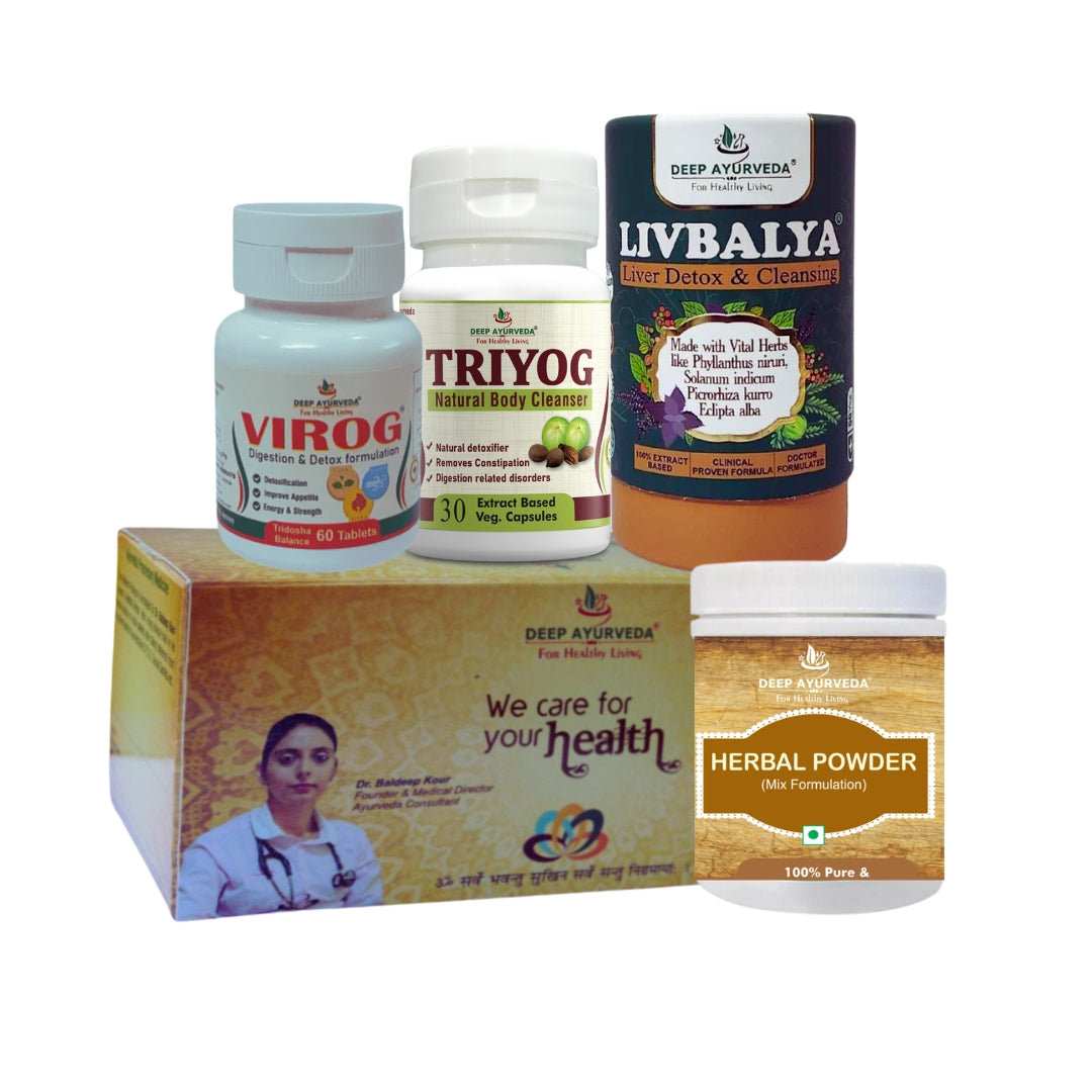 Constipation Ayurvedic Management 30 Days Pack - Deep Ayurveda India