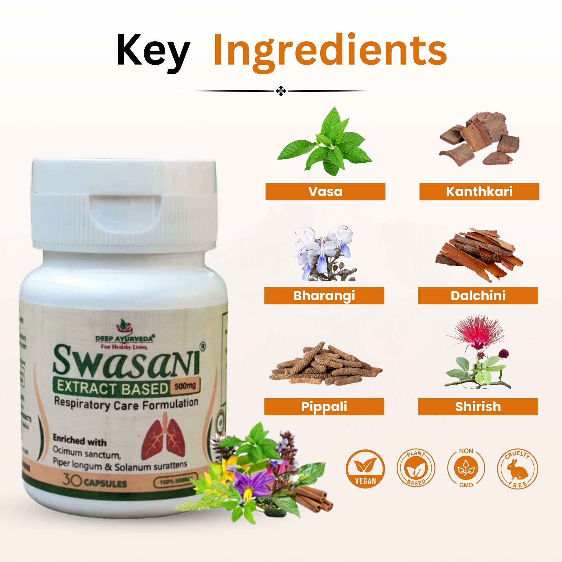 Swasani Capsule | Vegan Capsule - Deep Ayurveda India