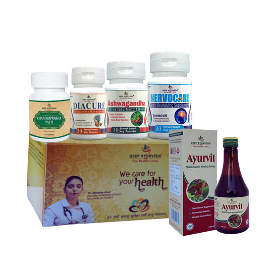 Diabetic Neuropathy Ayurvedic Management 30 Days Pack - Deep Ayurveda India