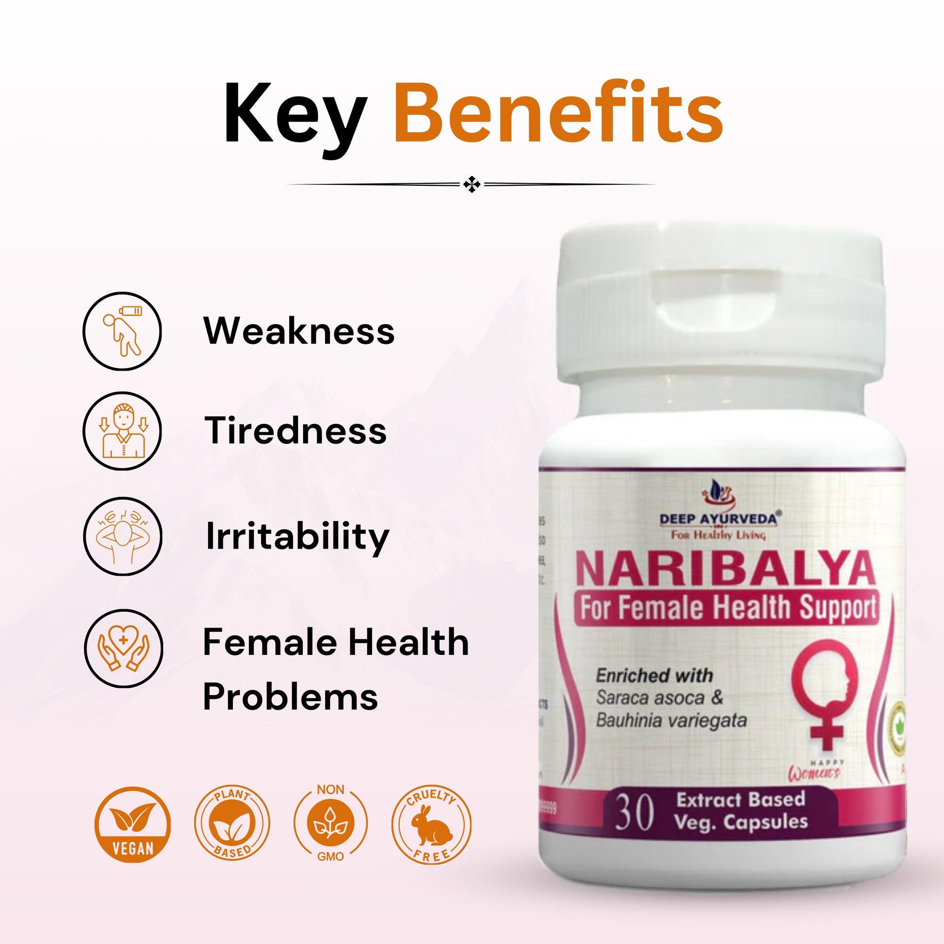 Naribalya For Female Health | Vegan Capsule - Deep Ayurveda India