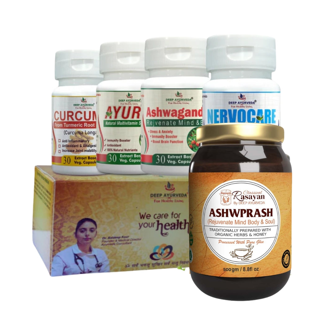 Nervous Weakness Ayurvedic Management 30 Days Pack - Deep Ayurveda India