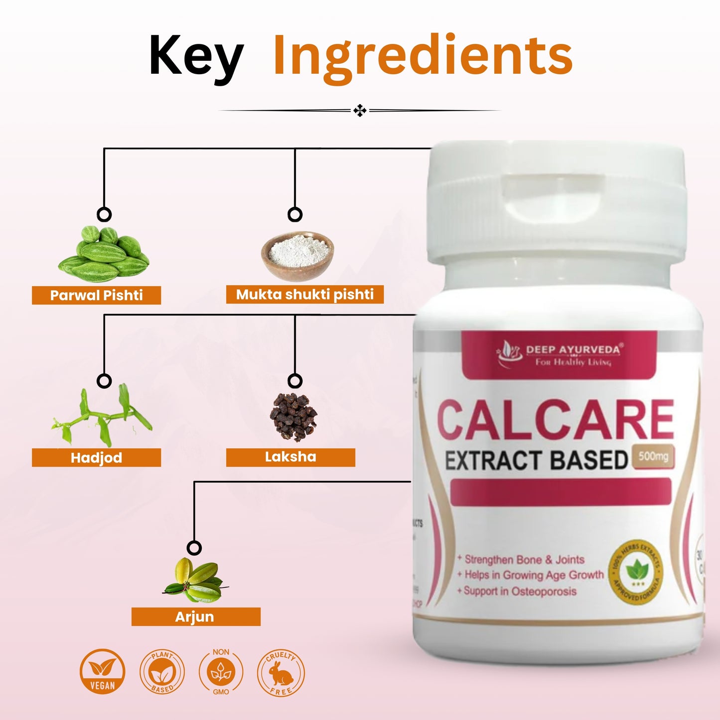 Calcare | Vegan Capsule - Deep Ayurveda India