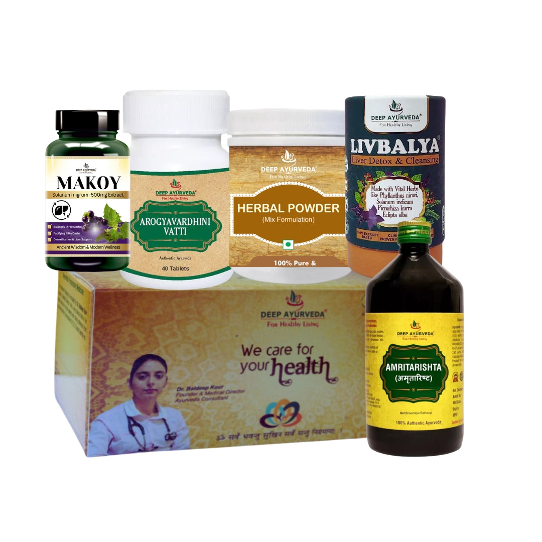 Jaundice Ayurvedic Management 30 Days Pack - Deep Ayurveda India