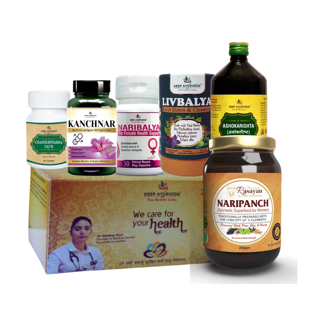 Leucorrhea Ayurvedic Management 30 Days Pack - Deep Ayurveda India