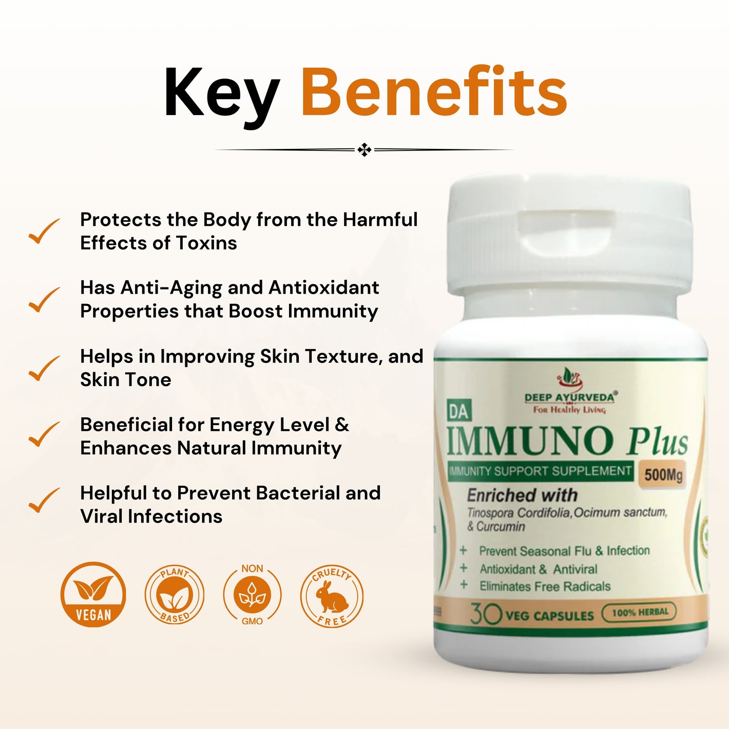 DA-Immuno Plus| Vegan Capsule - Deep Ayurveda India