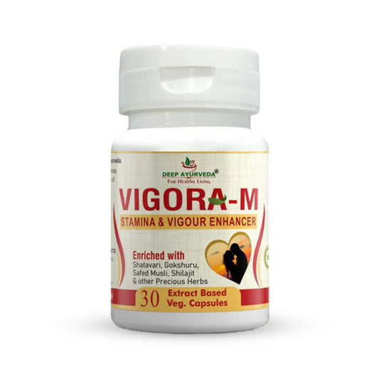 Vigo ra-M for Male Wellness | Stamina & Energy Booster Vegan Capsule - Deep Ayurveda India