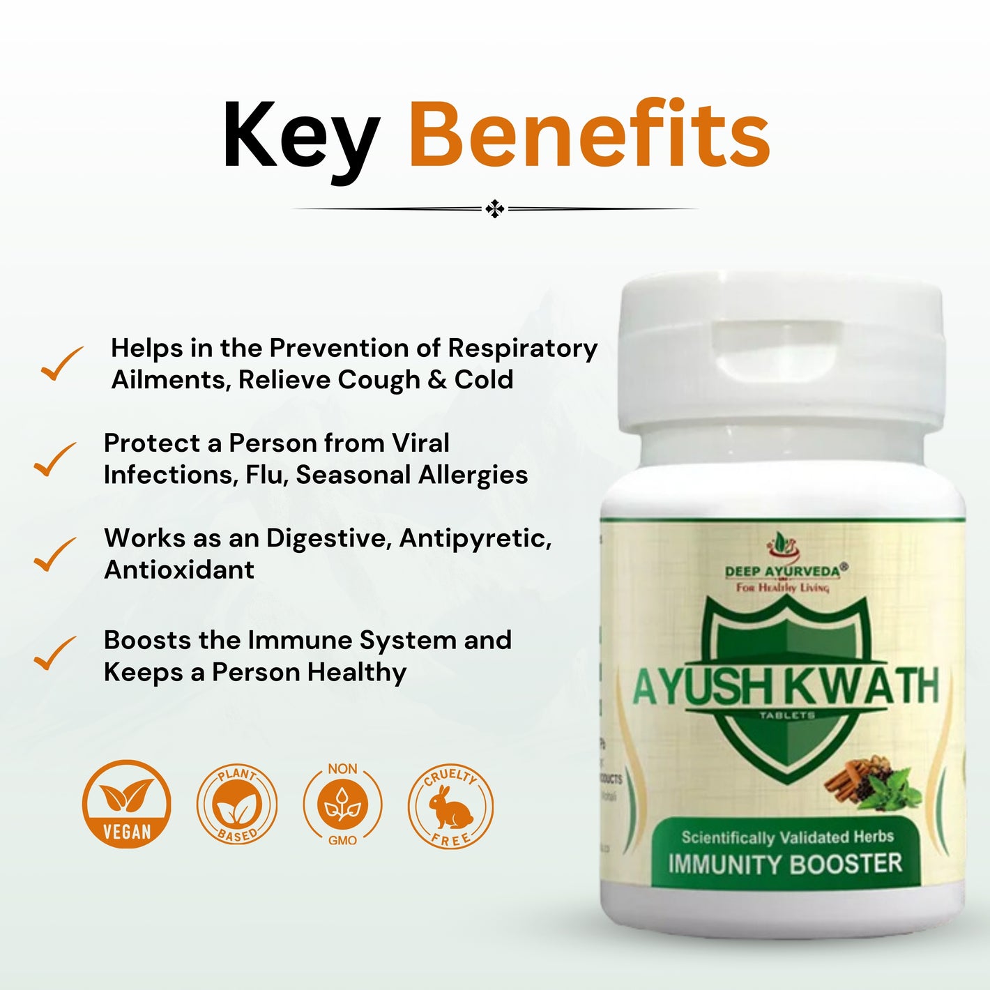 Ayush Kwath Tablets | Tablets - Deep Ayurveda India