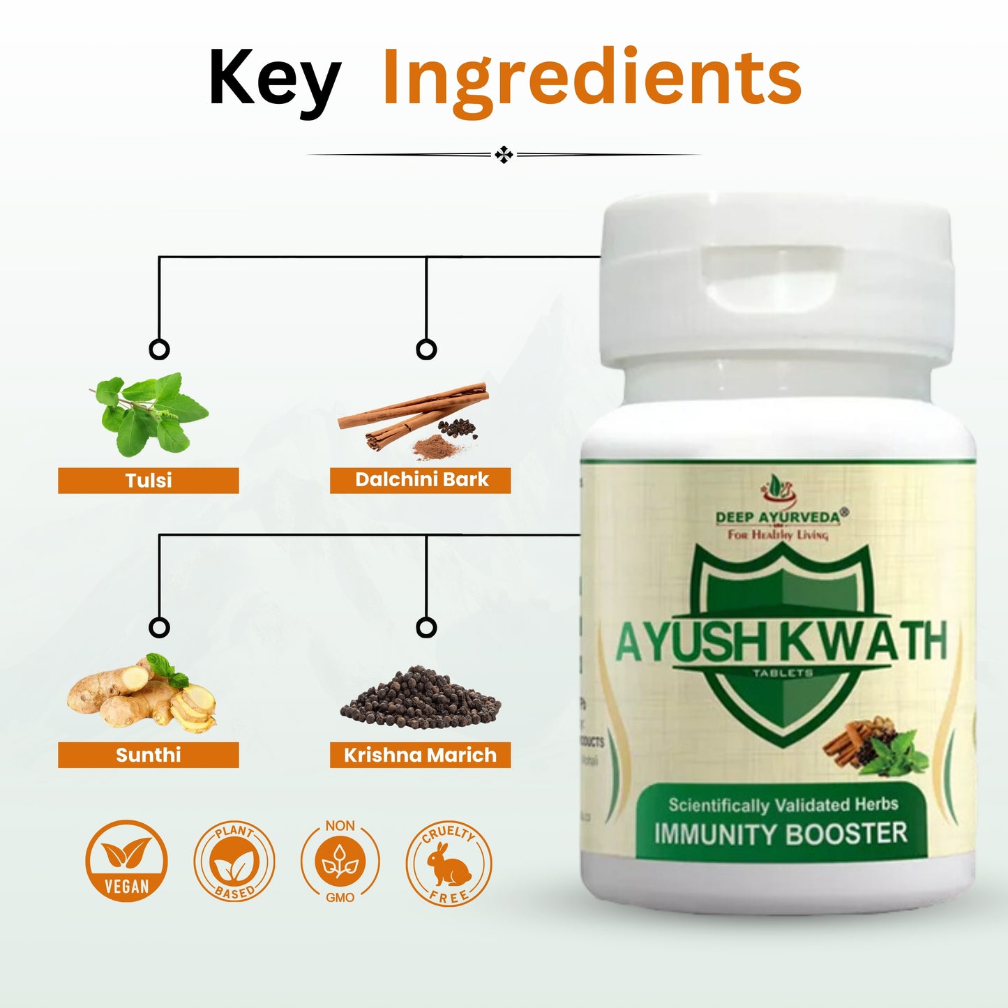 Ayush Kwath Tablets | Tablets - Deep Ayurveda India