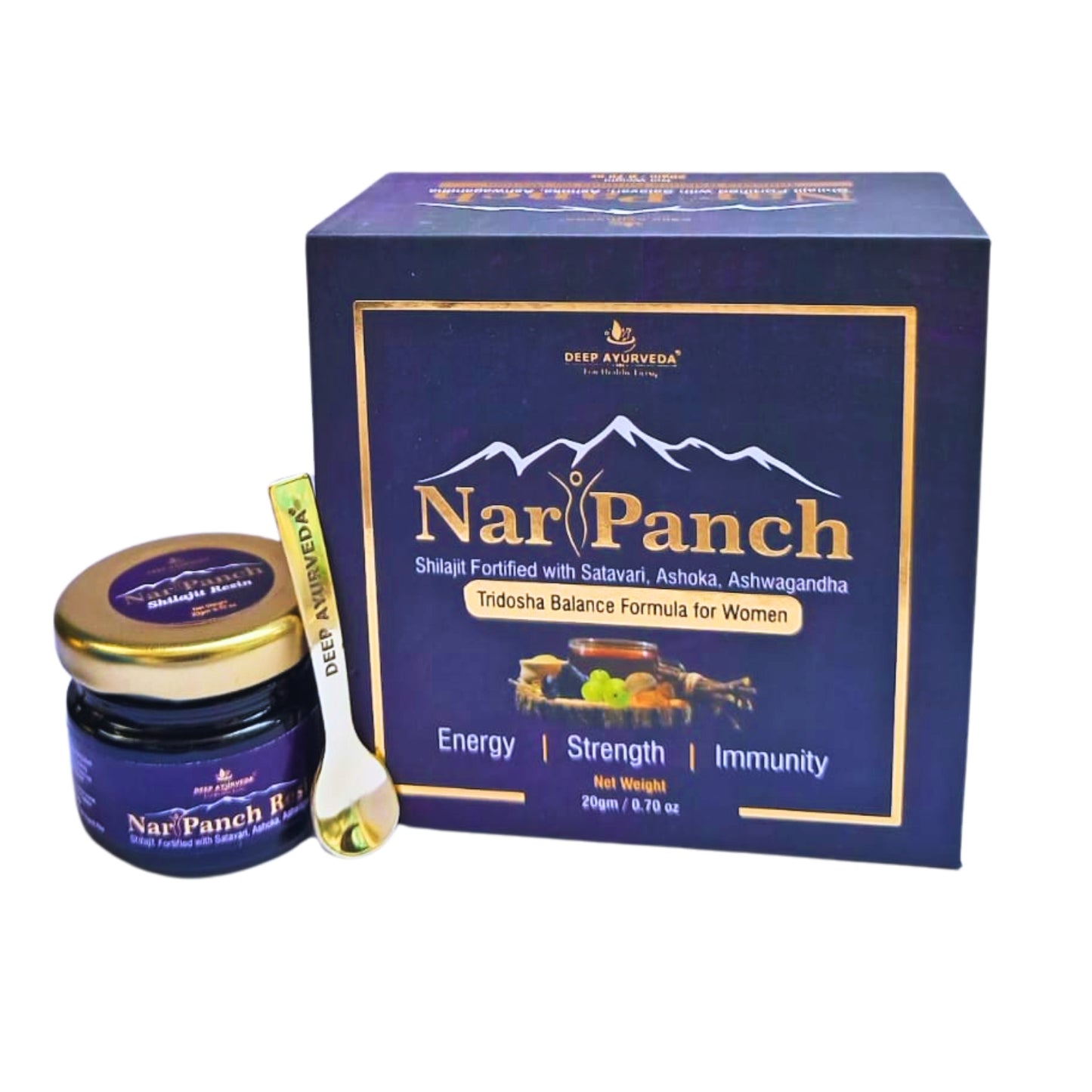 NariPanch Ayurvedic Superfood + NariPanch Shilajit Resin for Women Well Being- Combo Pack