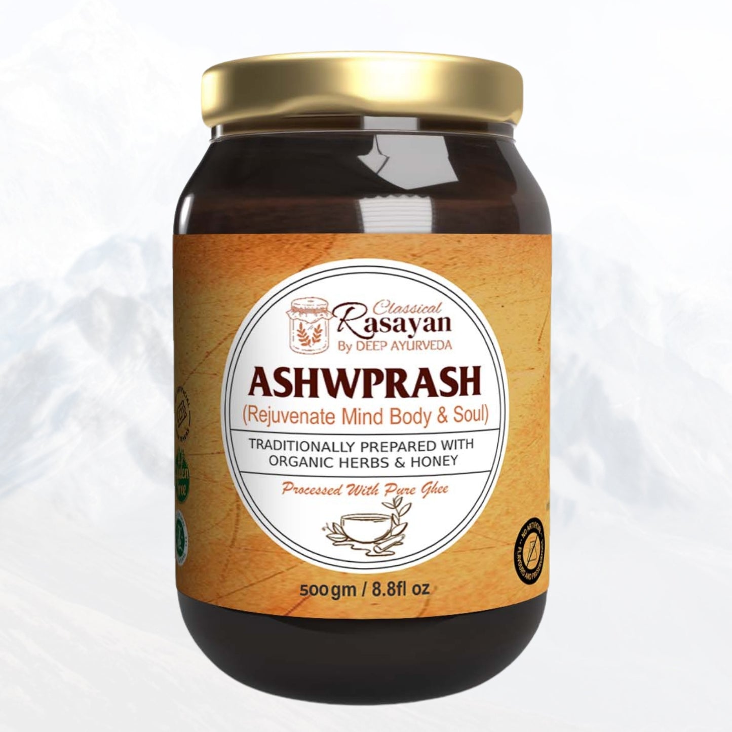 AshwPrash Best Super Food for Men’s & Women’s Health Support | Ashwagandha Prash for Overall Health - Deep Ayurveda India