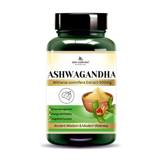 Ashwagandha Vegan Capsule Made with 10:1 Extract | Reduced Stress, Improved Energy & Mental Clarity