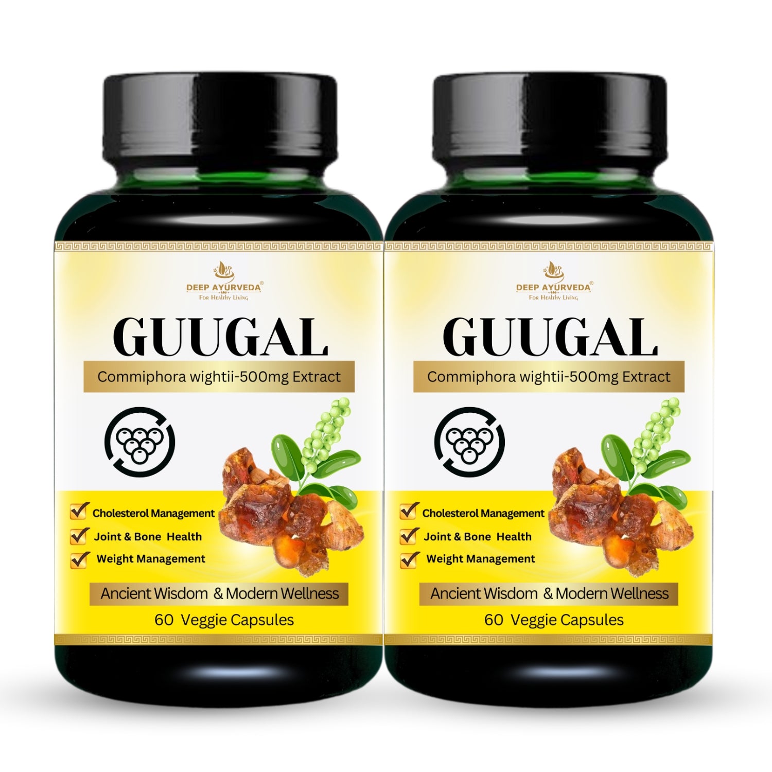 Guggal (Commiphora wightii) Vegan Capsule  2