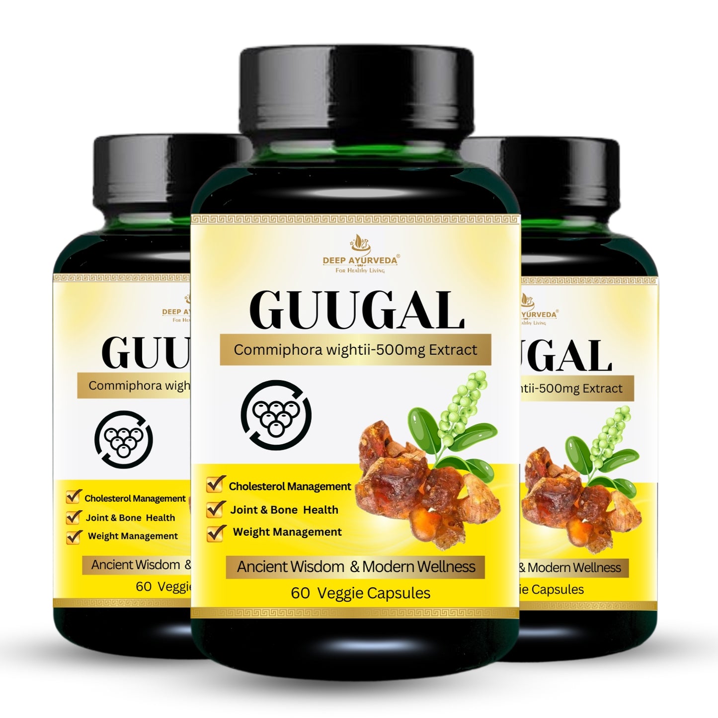 Guggal (Commiphora wightii) Vegan Capsule -3