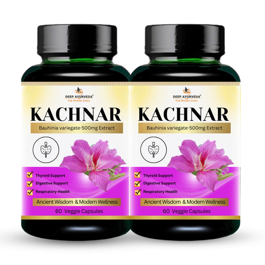 Kachnar Vegan Capsule-500mg Extract of Bauhinia variegate |  Skin Care, Healthy Thyroid Function & Digestive Health