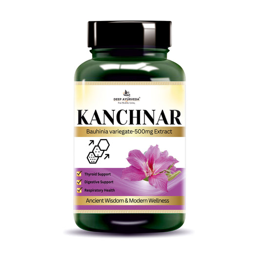 Kachnar Vegan Capsule-500mg Extract of Bauhinia variegate |  Skin Care, Healthy Thyroid Function & Digestive Health