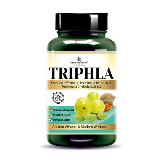 Triphala Vegan Capsule Made with 10:1 Extract | Supporting Vata, Pitta, and Kapha doshas-60Cap