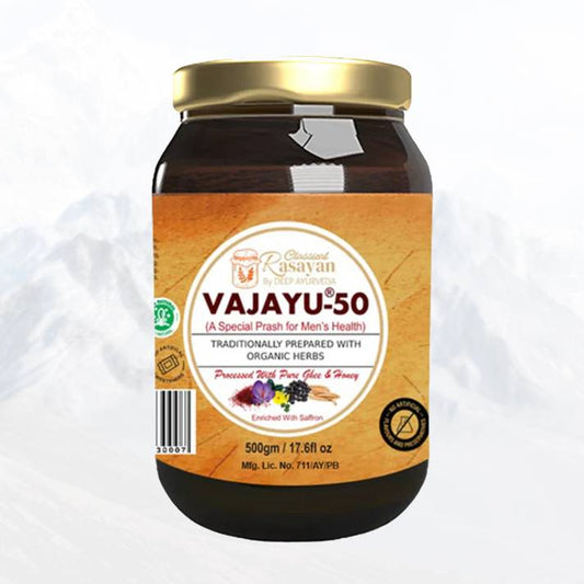 Vajayu® 50 Ayurvedic Superfood for Men’s Health | Boost Strength, Energy, & Stamina |  Remove Performance Anxiety